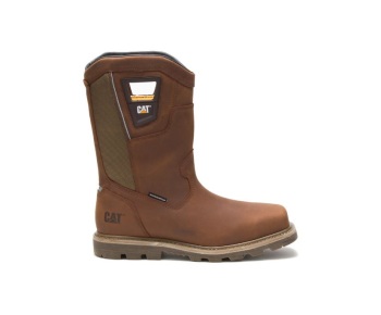 Caterpillar Kängor Sverige - Stillwell Waterproof Steel Toe Arbetsskor Herr Bruna RHD-519348